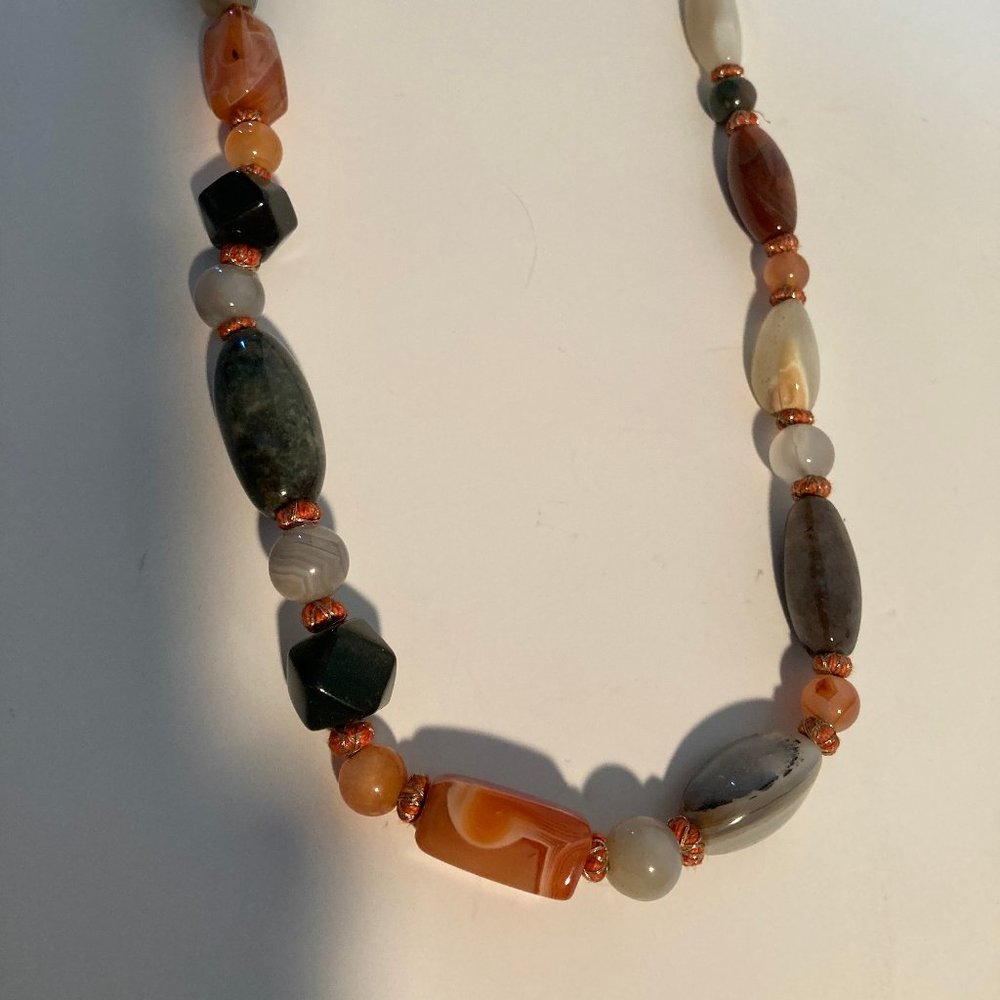 Statement Necklace With Multiple Colored Stones 2… - image 2